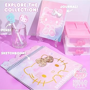 【未開封・送料無料】キティ スケッチブック KITTY＆MIMMY 28周年 楽天市場】サンリオ ハローキティ フラットポーチ コミック柄