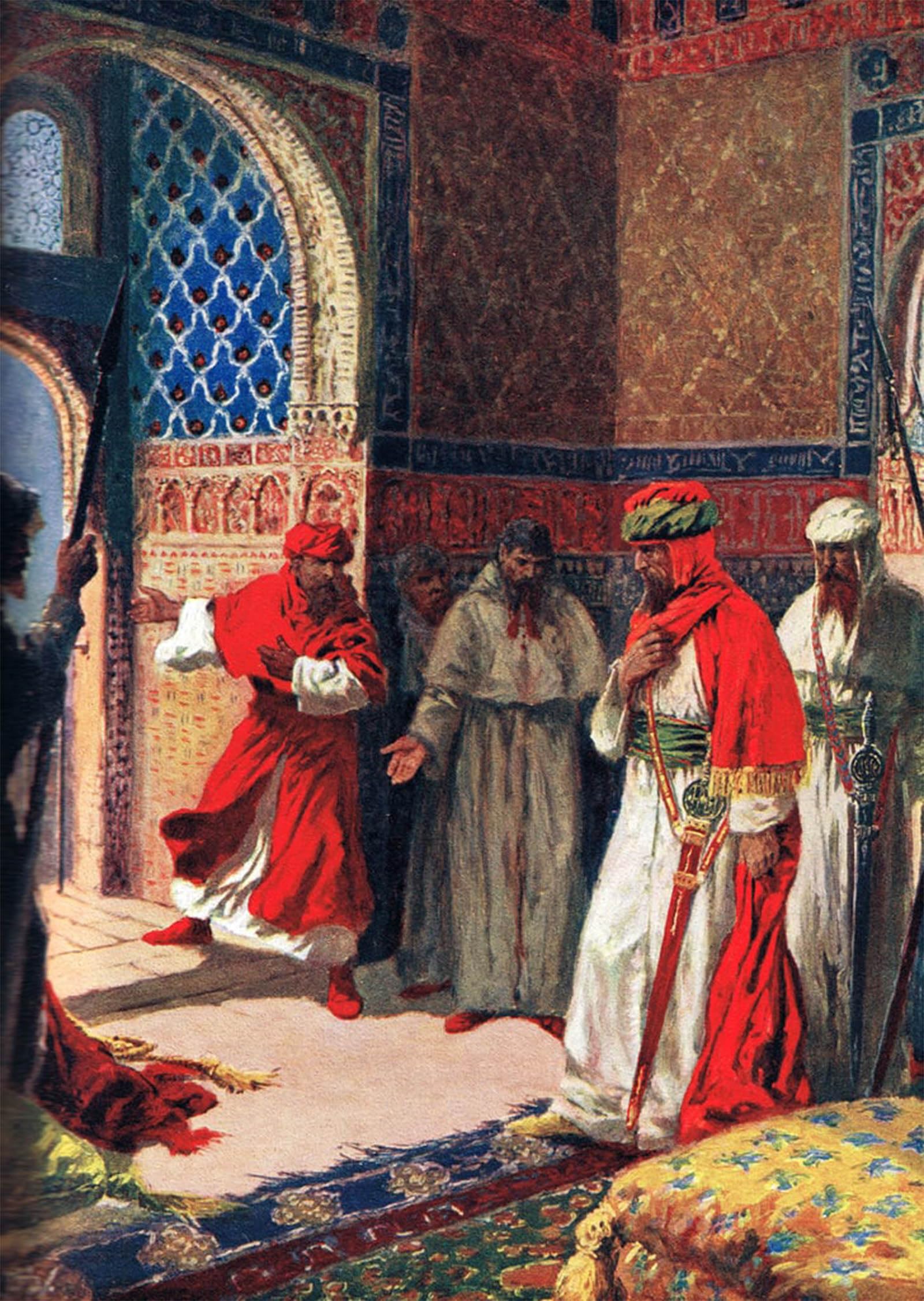 POSTERIIk Famous Print Pop Art Wall Art Graffiti the Last Council of Boabdil At the Alhambra by John Harris Valda Art Prints for Home Decor 60x90cm