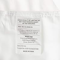 Vista 3 de Greenland Home GL, 1109CBST, Volantes de gasa de algodón, 18 pulgadas de largo, color blanco