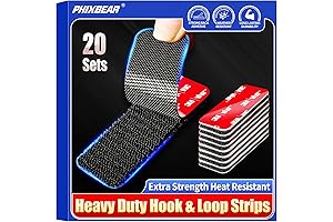 Automotive Velcro: 20 Sets Super Adhesive Hook and Loop Strips Made of 3M VHB
