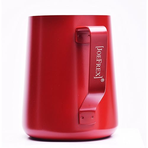Milk Pitcher Red 12oz stainless steel powder coated and dishwasher save