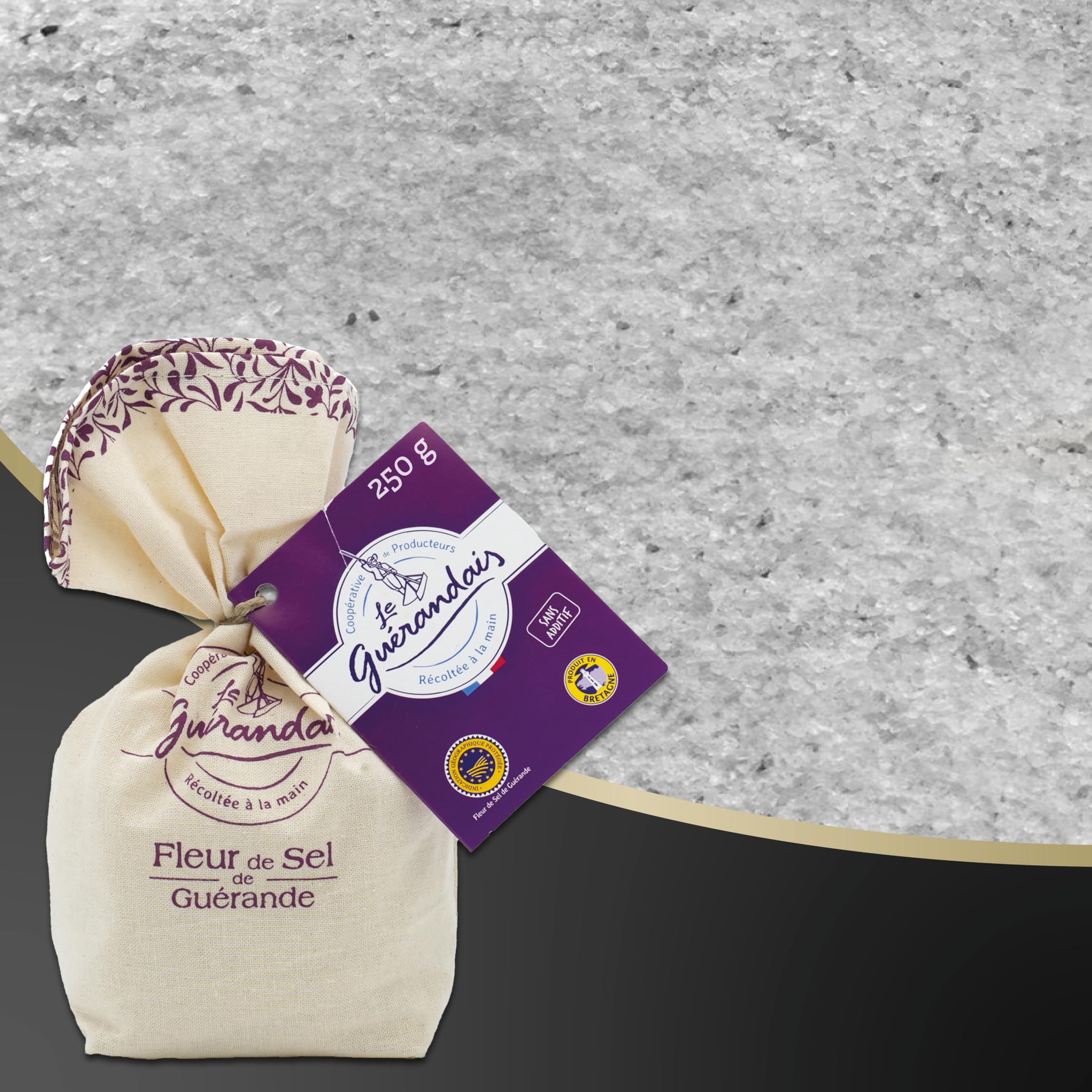 Le Guerandais Fleur de Sel Le Guerandais, 250 g (Packung mit 2)