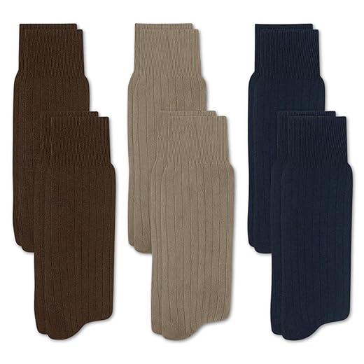 Kit 06 Pares Meia Social Casual Selene Cano Longo Canelado Masculino Adulto