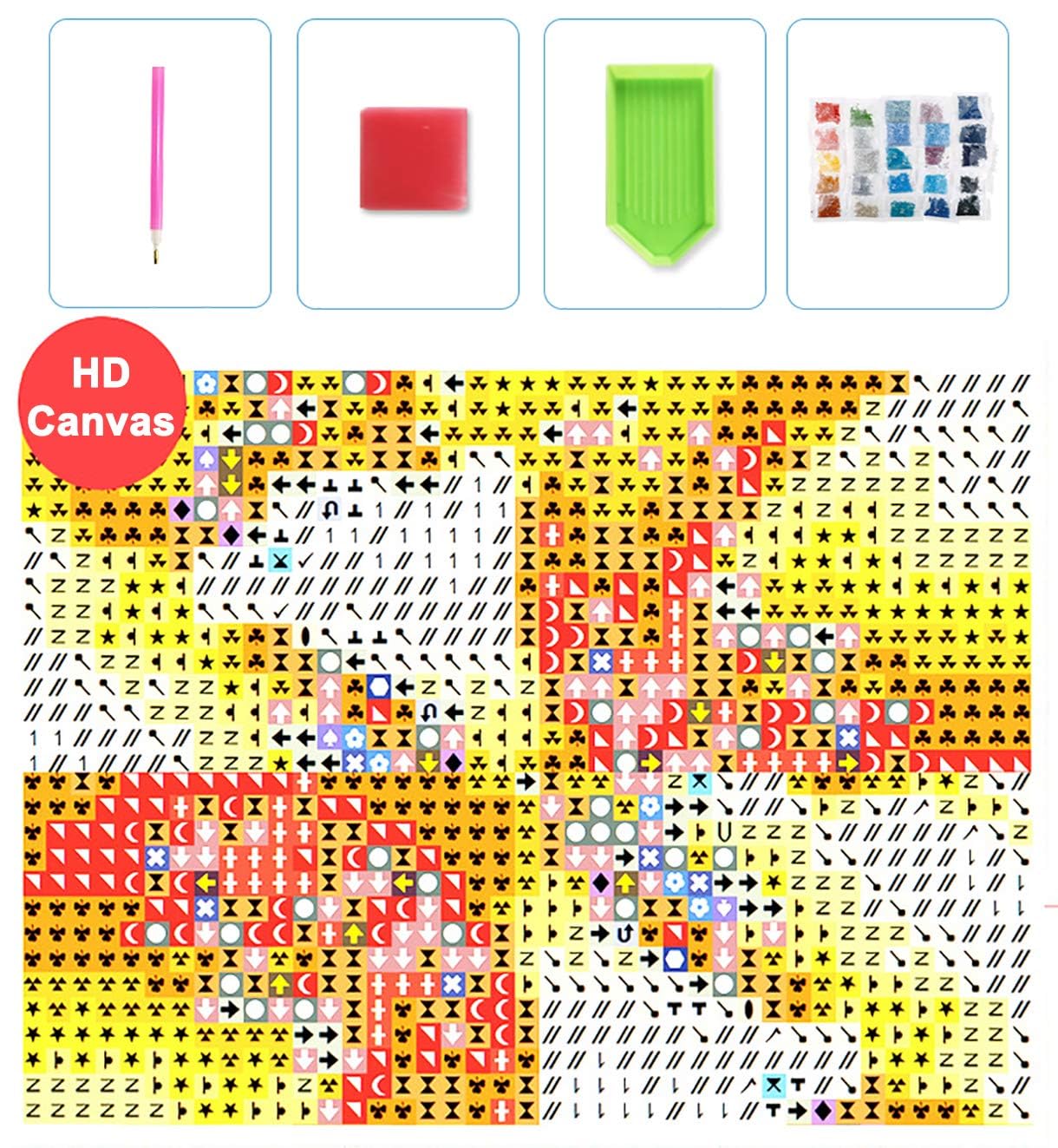 5D Diamond Painting DIY Kits Tortue De Mer, Corail De Mer Broderie