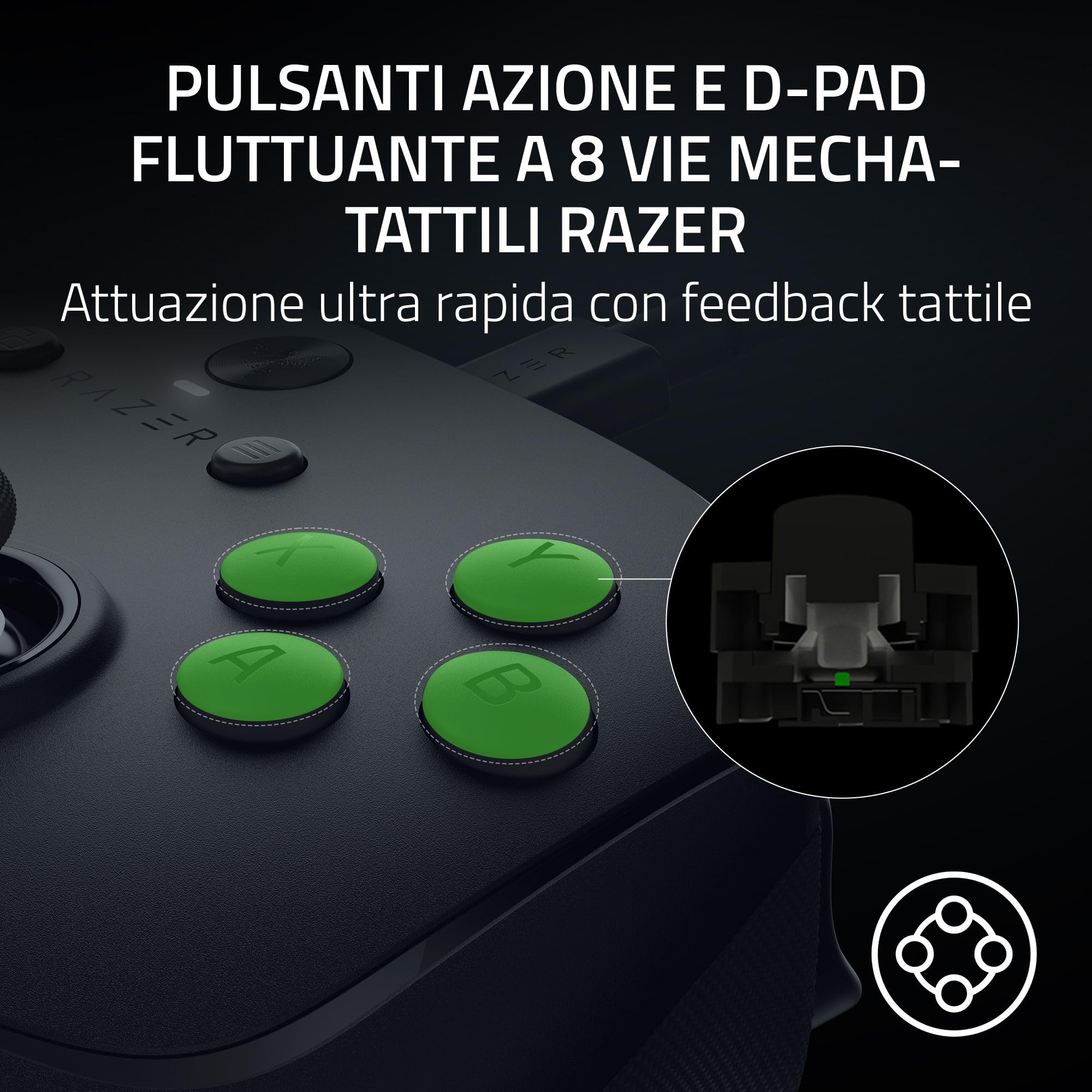 Razer Wolverine V3 Tournament Edition 8K PC - Controller cablato da esports per PC (8K Hz HyperPolling, Levette TMR con cappucci intercambiabili) Nero