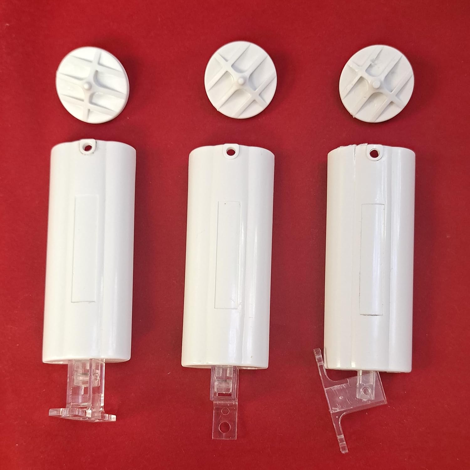 Universal Cord Tensioner Spring Loaded, White, 3Way