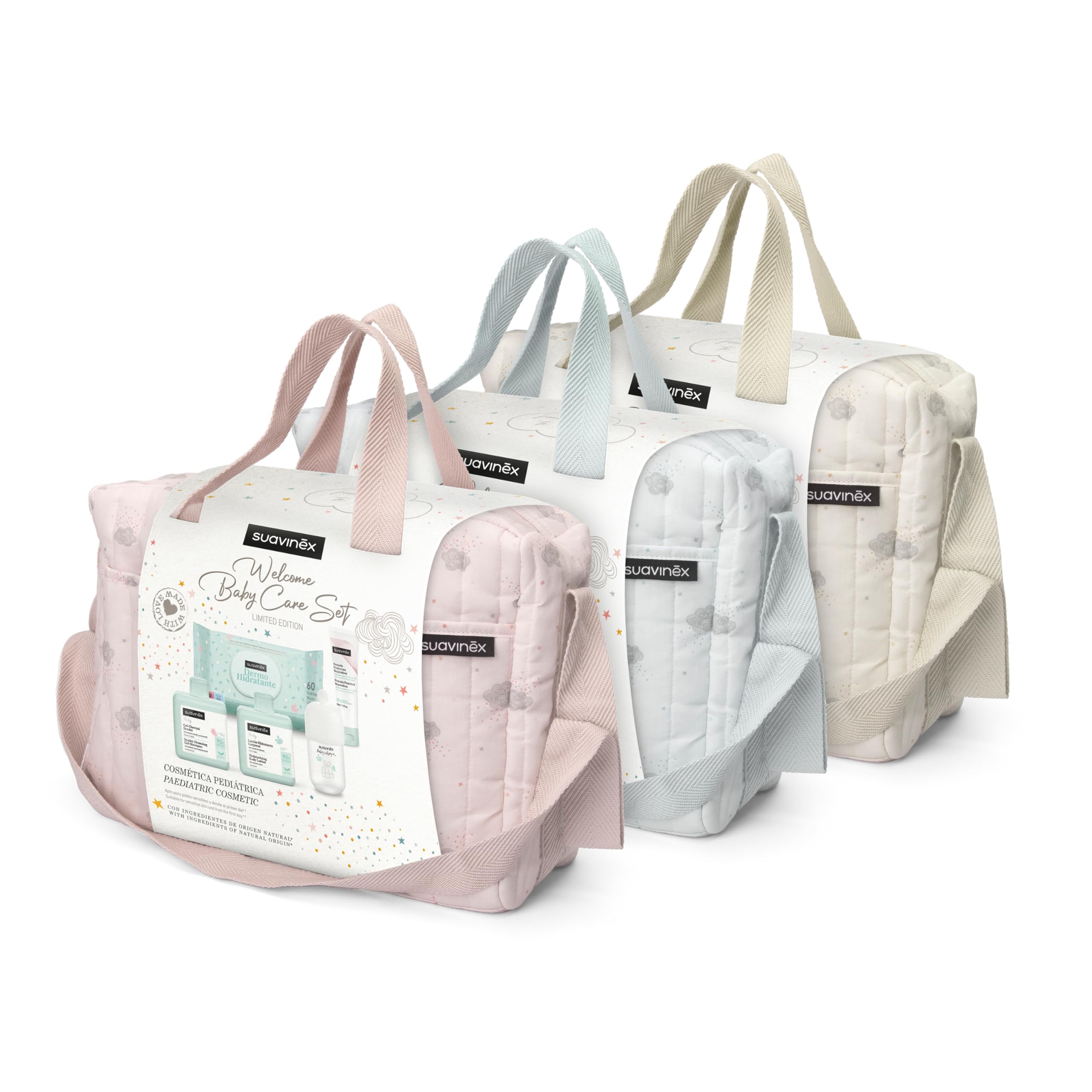 BOLSO COSMÉTICA BEBÉ CORAL LOTE 6 pz