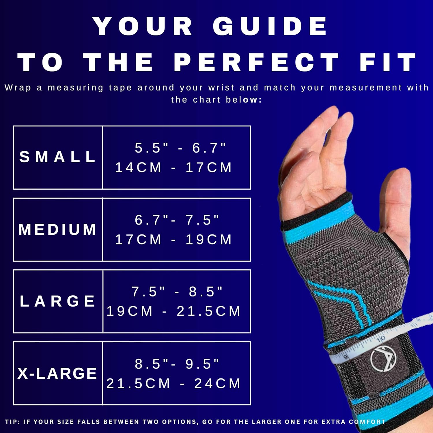 Wrist Brace for Carpal Tunnel Relief – Adjustable Wrist Support & Compression Sleeve for Tendonitis, Arthritis & Pain – One Brace Fits Left or Right Hand, Comfortable Wrist Wrap for Women & Men by Koprez