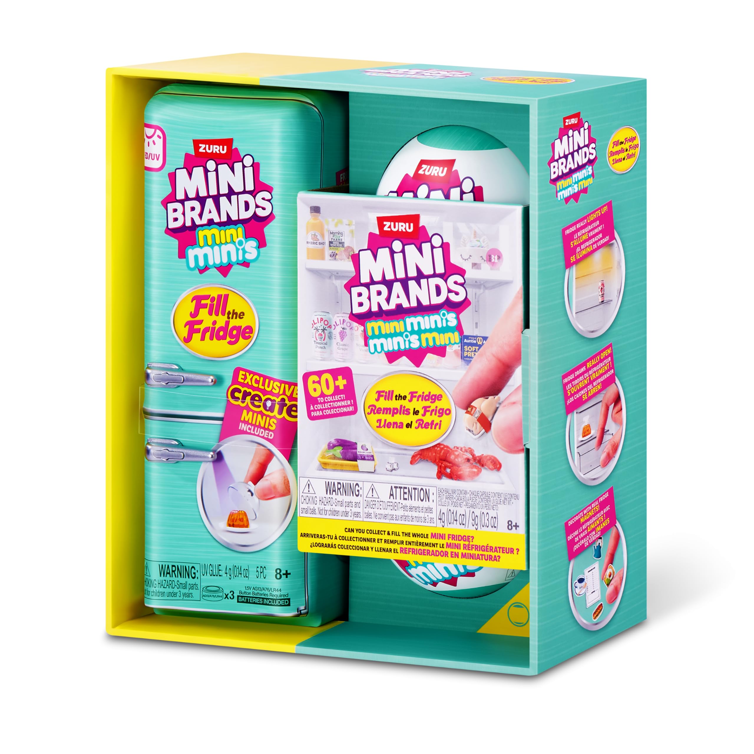 Mini Brands Fill The Fridge S1 Playset + 2pk INT Capsules