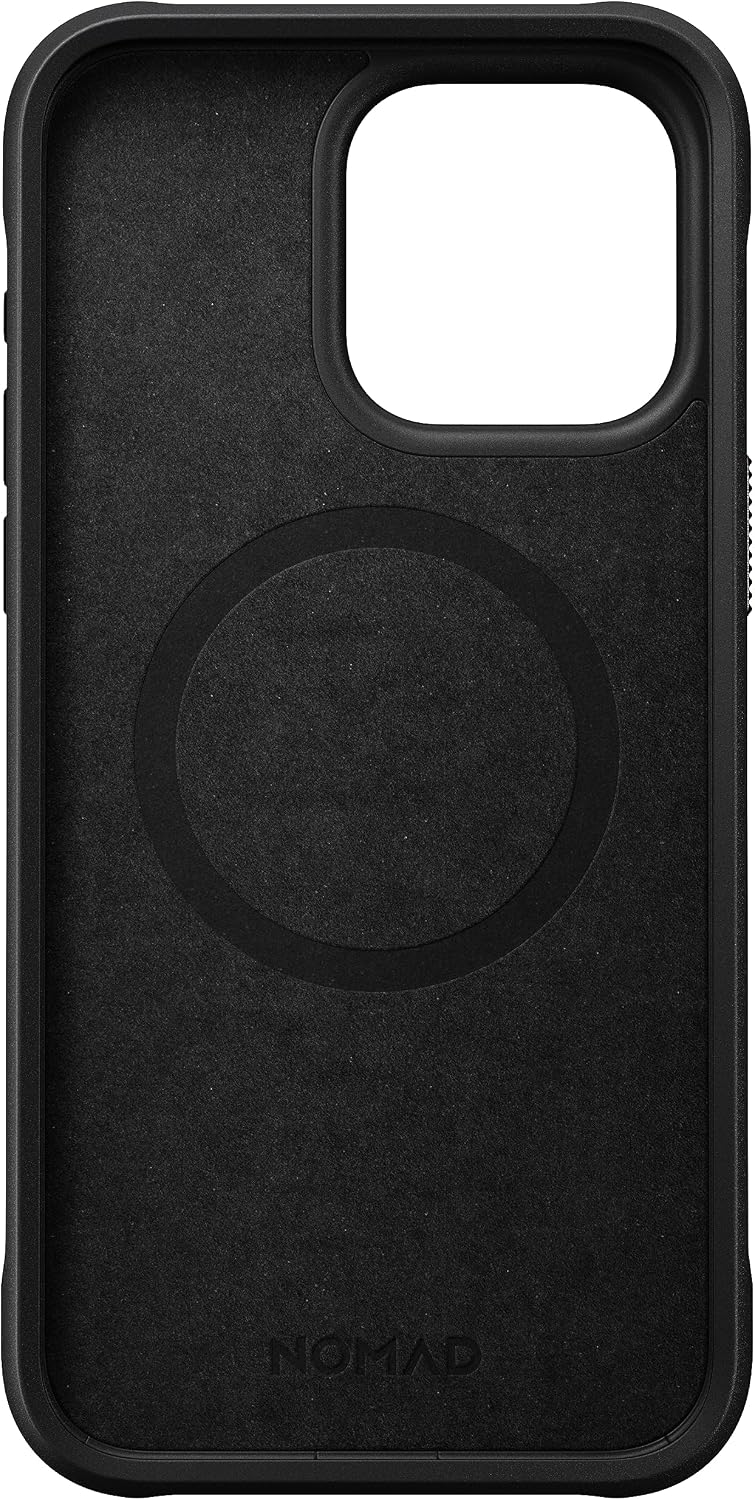 NOMAD Rugged Case | for iPhone 15 Pro Max | Polycarbonate Protective Case with TPU Bumper | Matte PET Back | MagSafe Compatible | Atlantic Blue