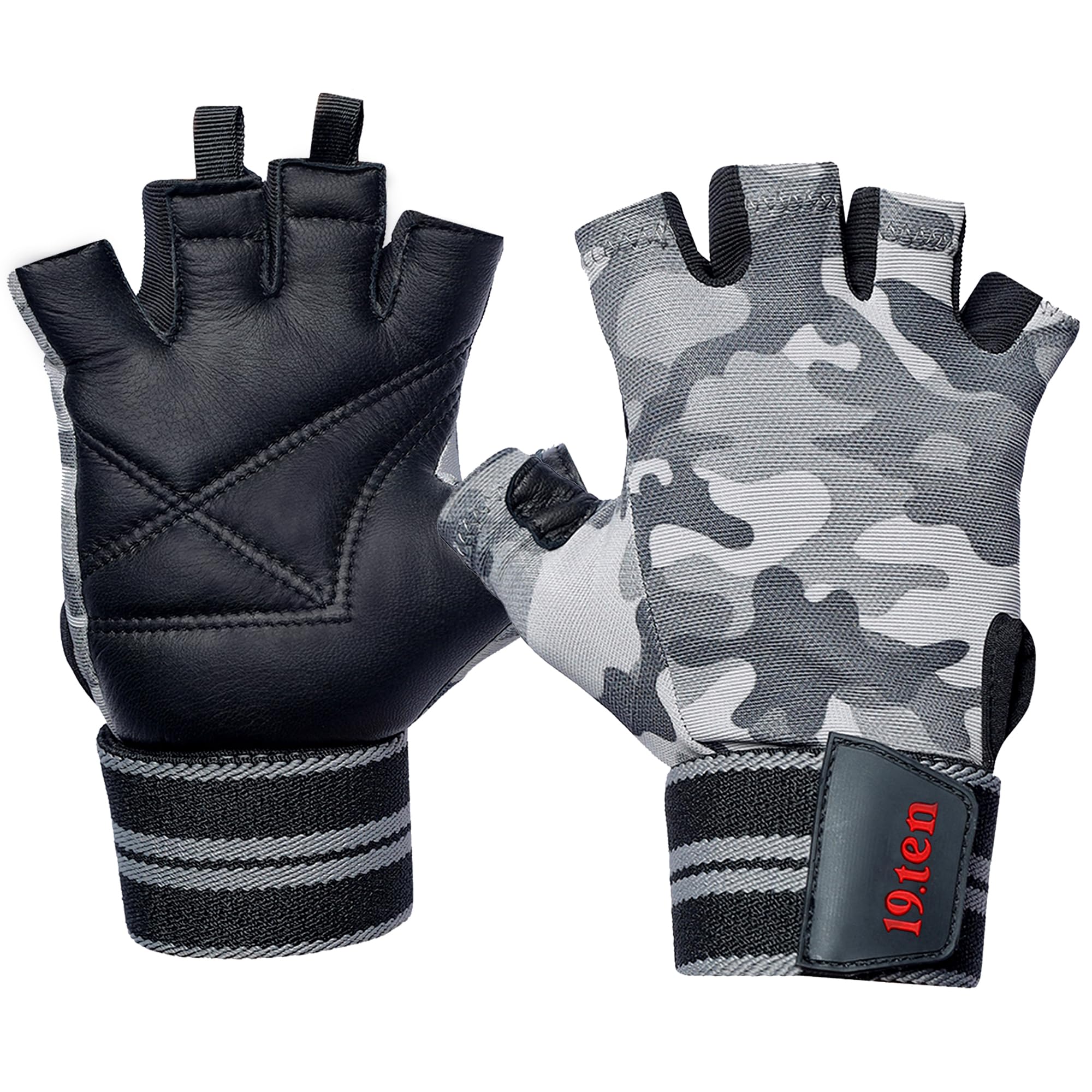 19.ten 19Ten Mucho Man from Sree Gloves for Men and Women Palm Wrist Wraps Protection Washable Leather Weightlifting Gym Fitness Exercise Workout Pull Ups Accessories (Large, Air Man) (B0C5Y9MNHH) Amazon Price History, Amazon Price Tracker