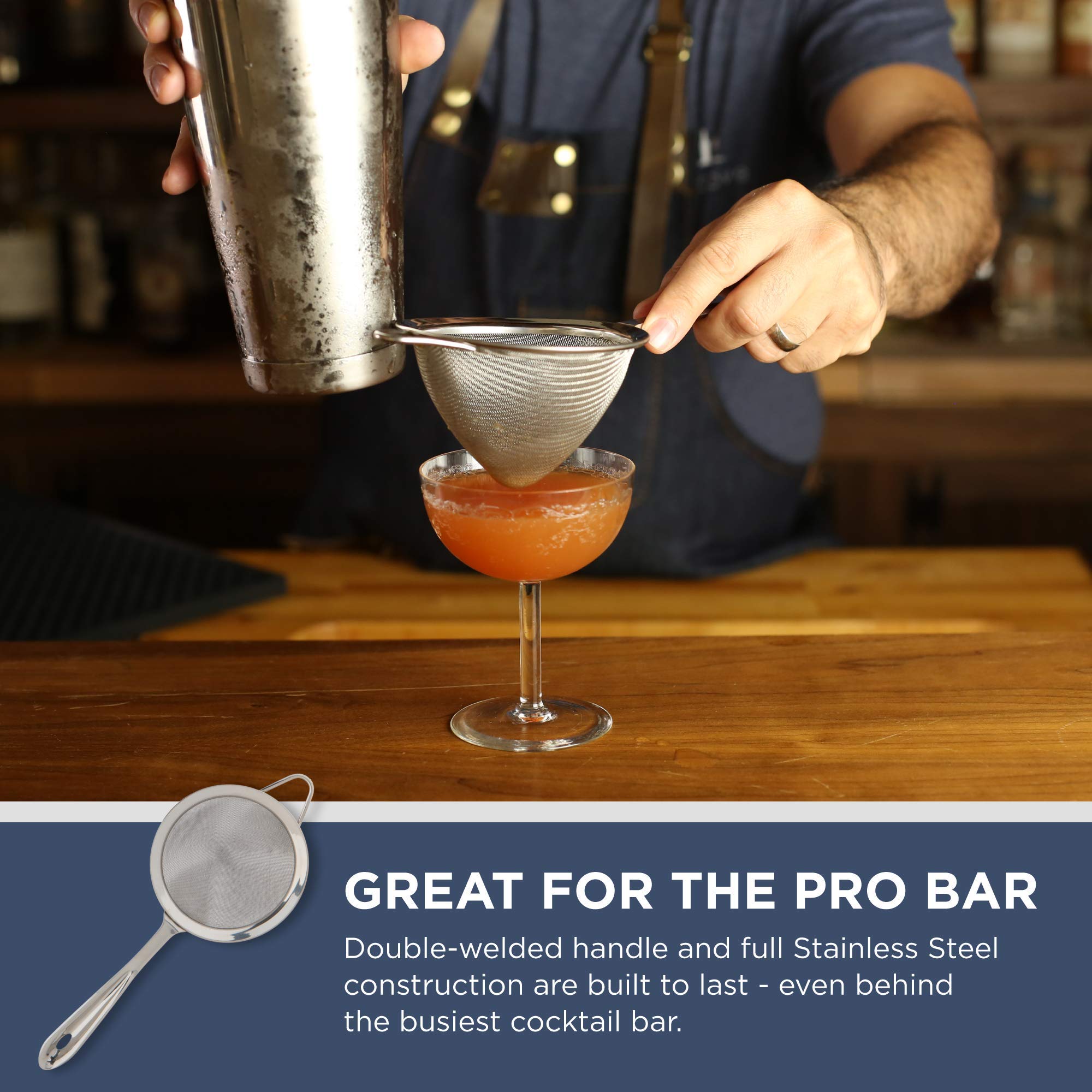 Cocktail Strainer by A Bar Above Professional Bartender's Strainer