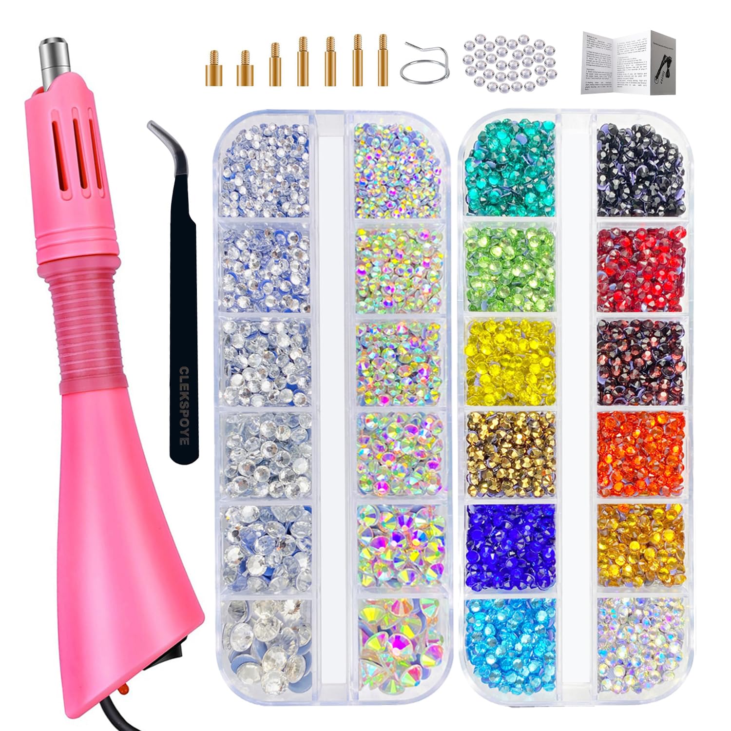 Applicateur thermocollant et strass pour personnaliser vos vêtements et travaux manuels