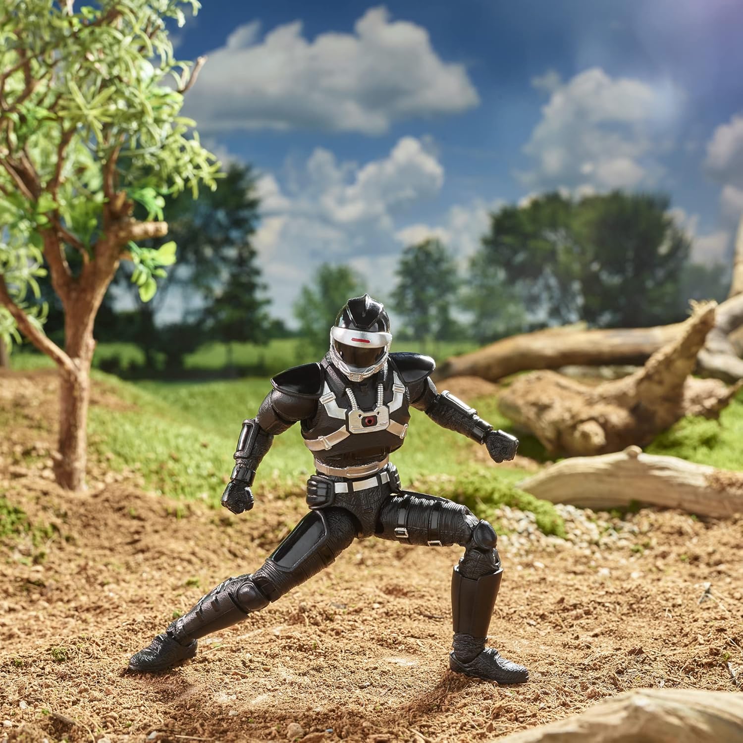 Power Rangers Lightning Collection in Space Phantom Ranger 6-Inch Premium Collectible Action Figure Toy with Accessories, Ages 4 and Up