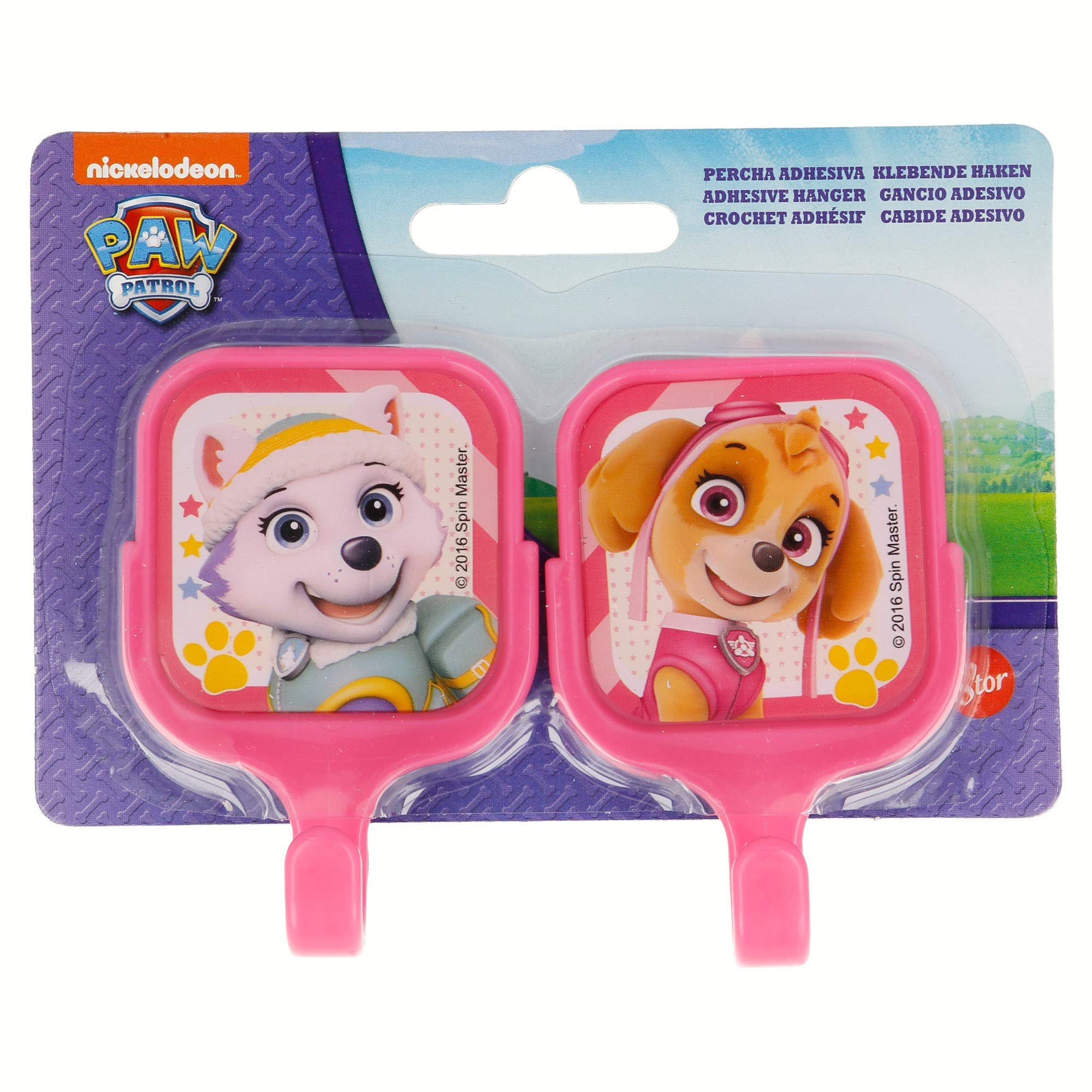 Paw Patrol Paw Patrol Set of 2 Square Adhesive Hangers (Stor ST-15025)