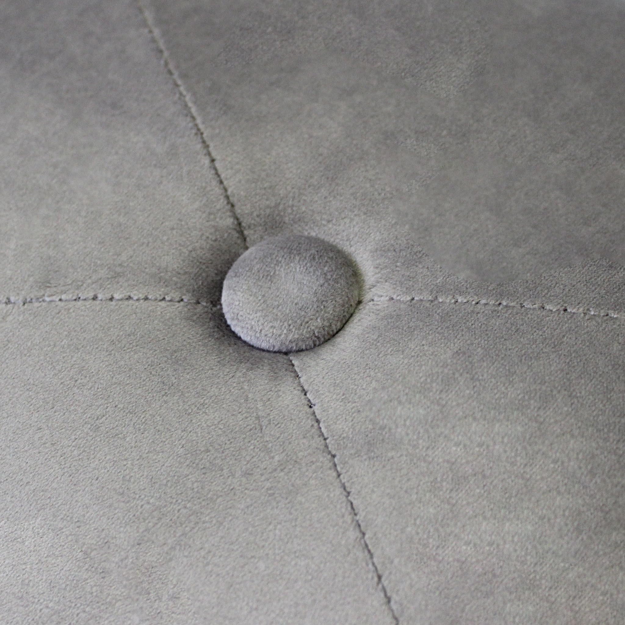 Pouf contenitore rotondo in velluto - PASCAL Tortora