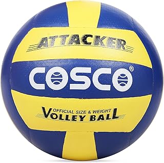 Cosco Leather Attacker Volleyball, Size 4 (Multicolour)