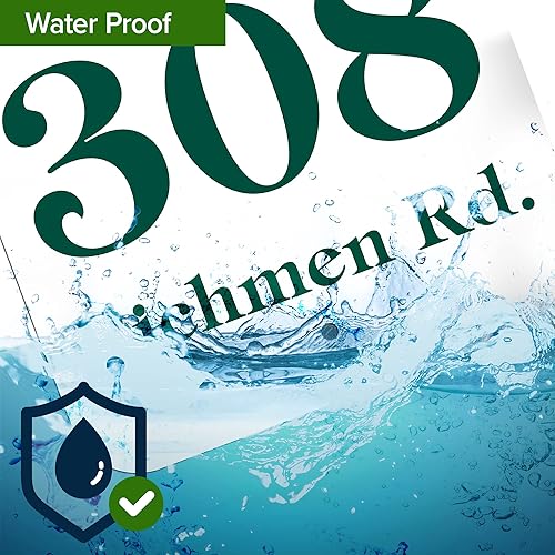 Miniatura 8 de My Sign Center - Letrero de dirección de casa, placa de número de casa, 12 x 12 pulgadas, aluminio 040, 16 colores de fuente, 20 estilos de fuente,