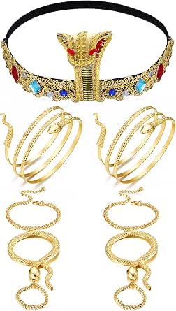 Coiffe Serpent Méduse EIH - Bandeau Tête Méduse Couronne Serpent - Accessoire Halloween Cosplay Noir Couronne Serpent Méduse