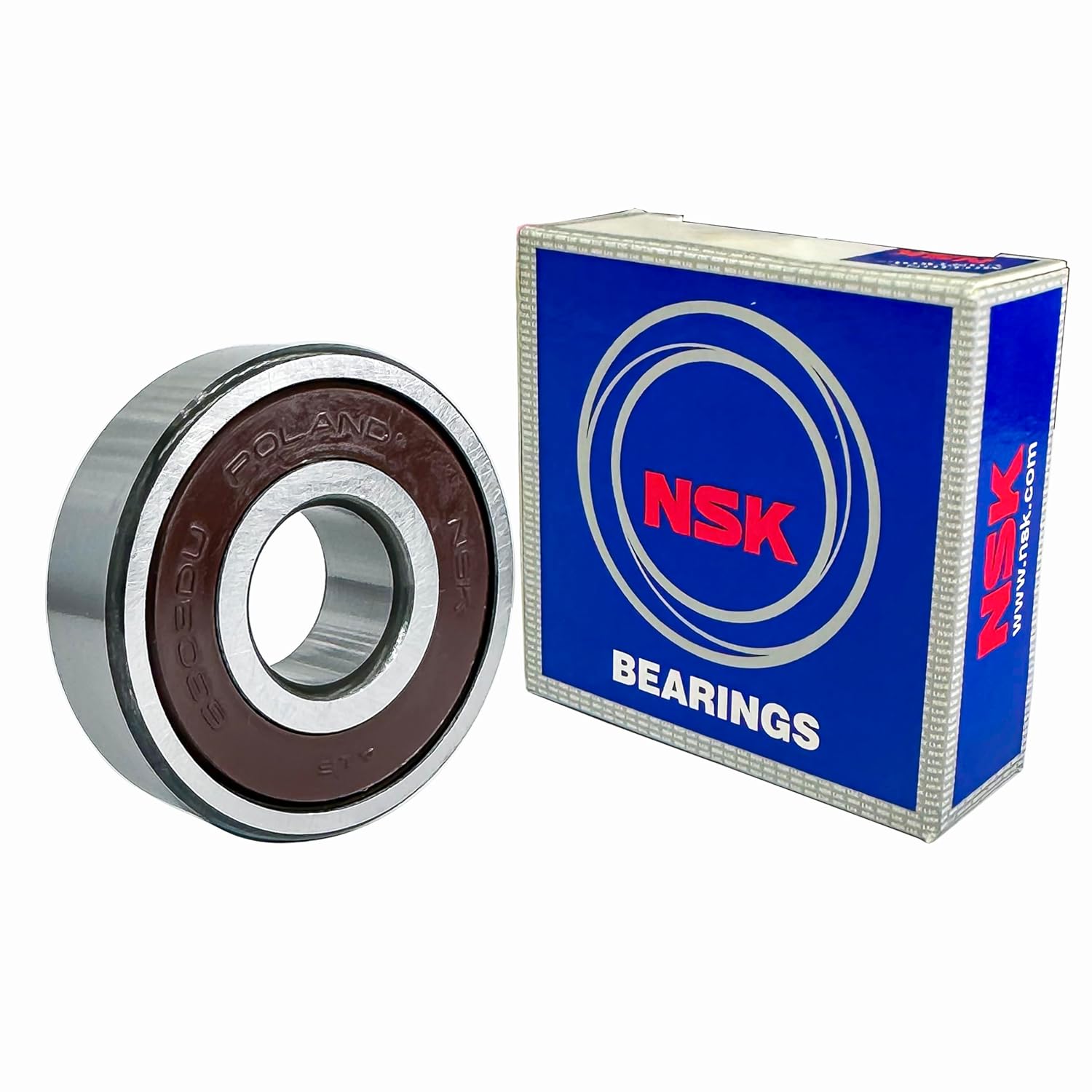 (2 Pack) NSK 6303-2RS 6303DDU Made in Japan 17X47X14MM Pressed Steel Cage Deep Groove Ball Bearings