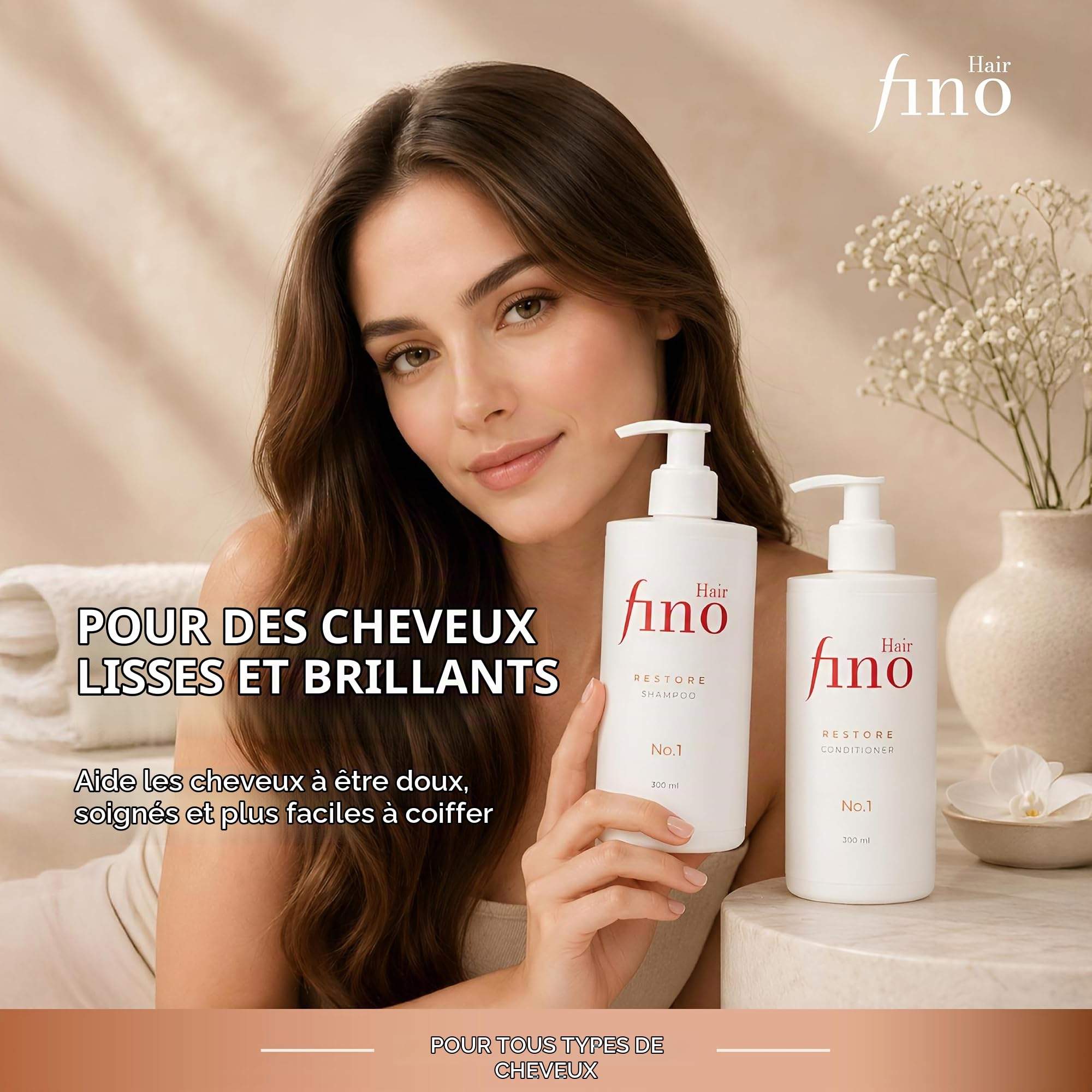 fino Hair RESTORE Duo Shampooing & Après-shampooing No.1 - cheveux abîmés