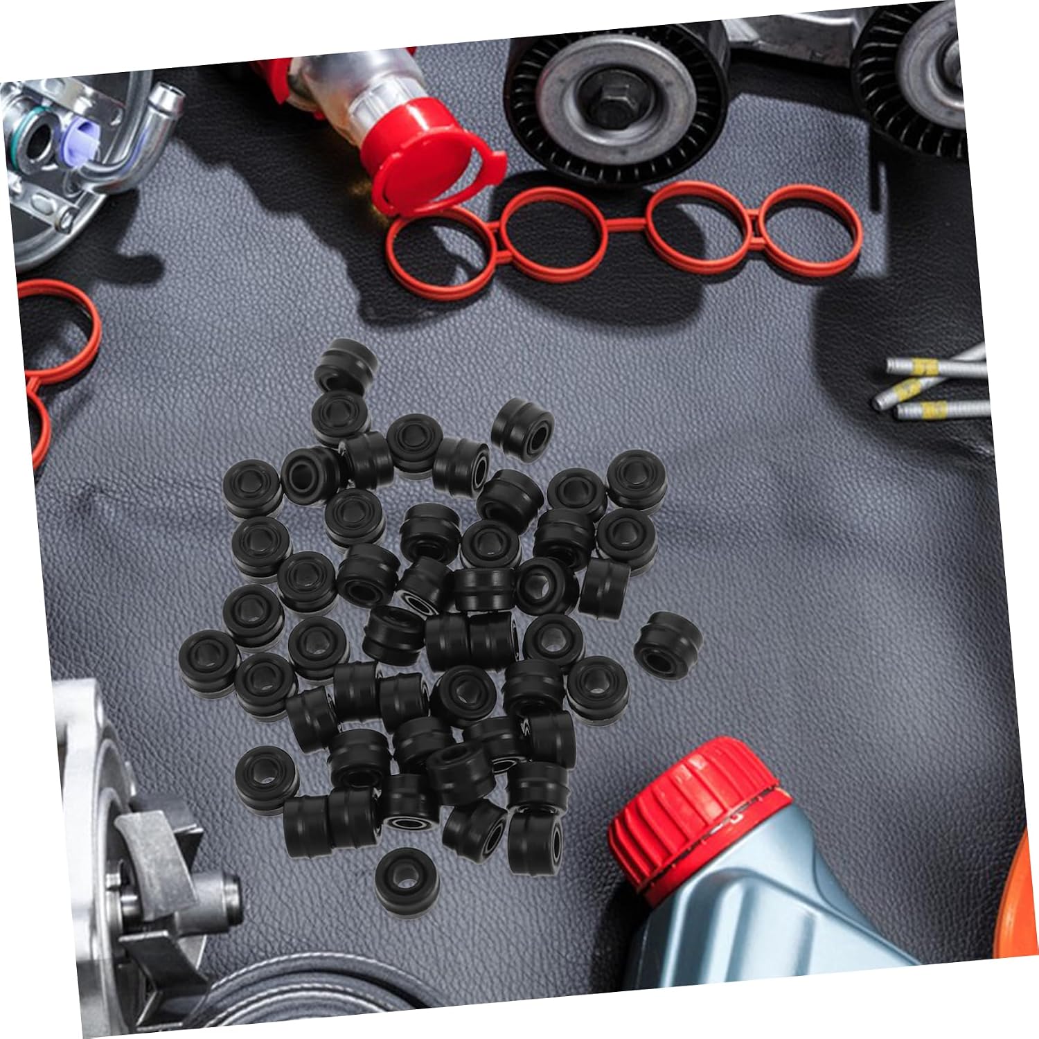 50pcs Automotive Air Conditioner Seal Rubber Gaskets for Opener Universal Auto Maintenance Parts Compatible Car Air Compressors