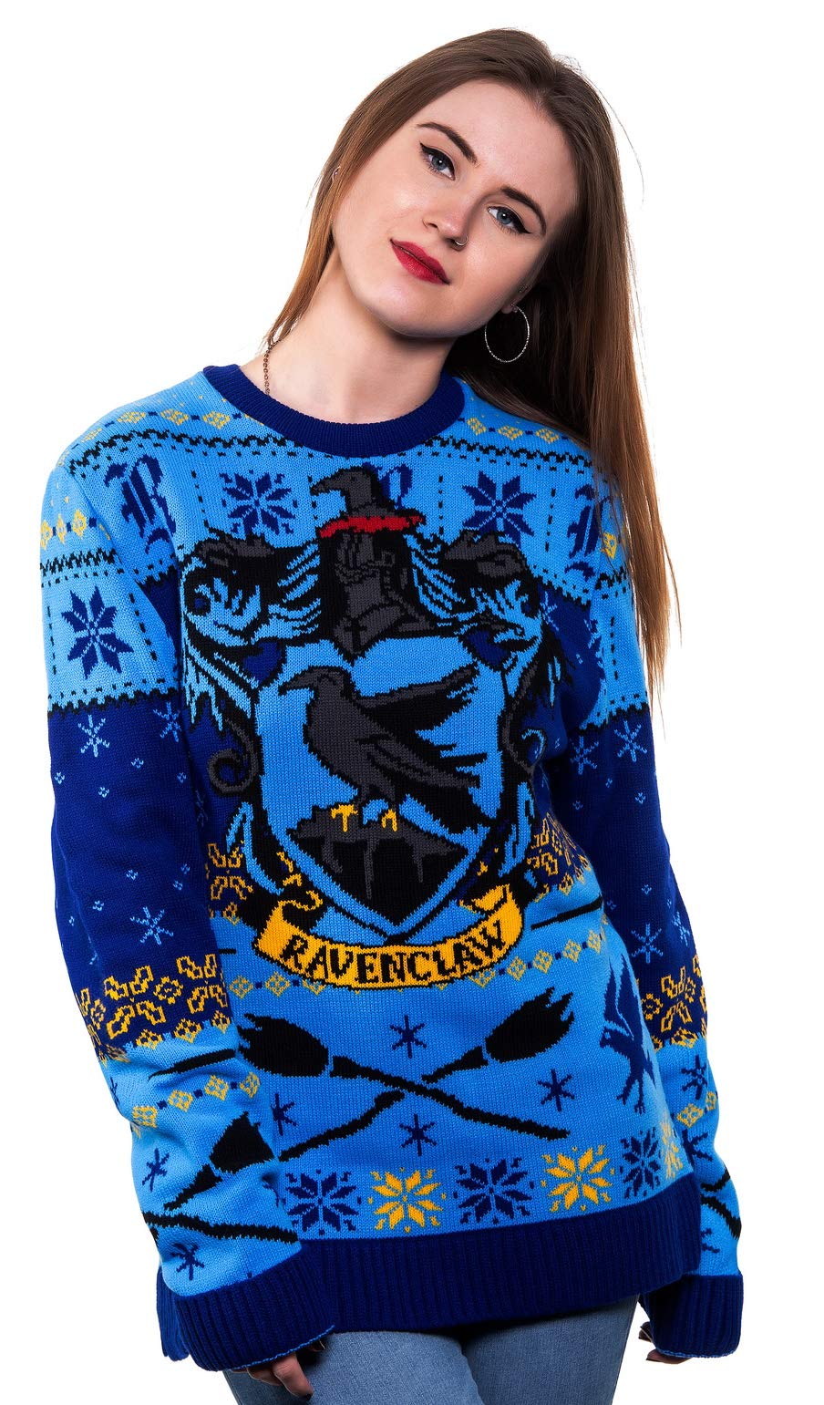 Official Harry Potter Ravenclaw House Christmas Knitted Jumper