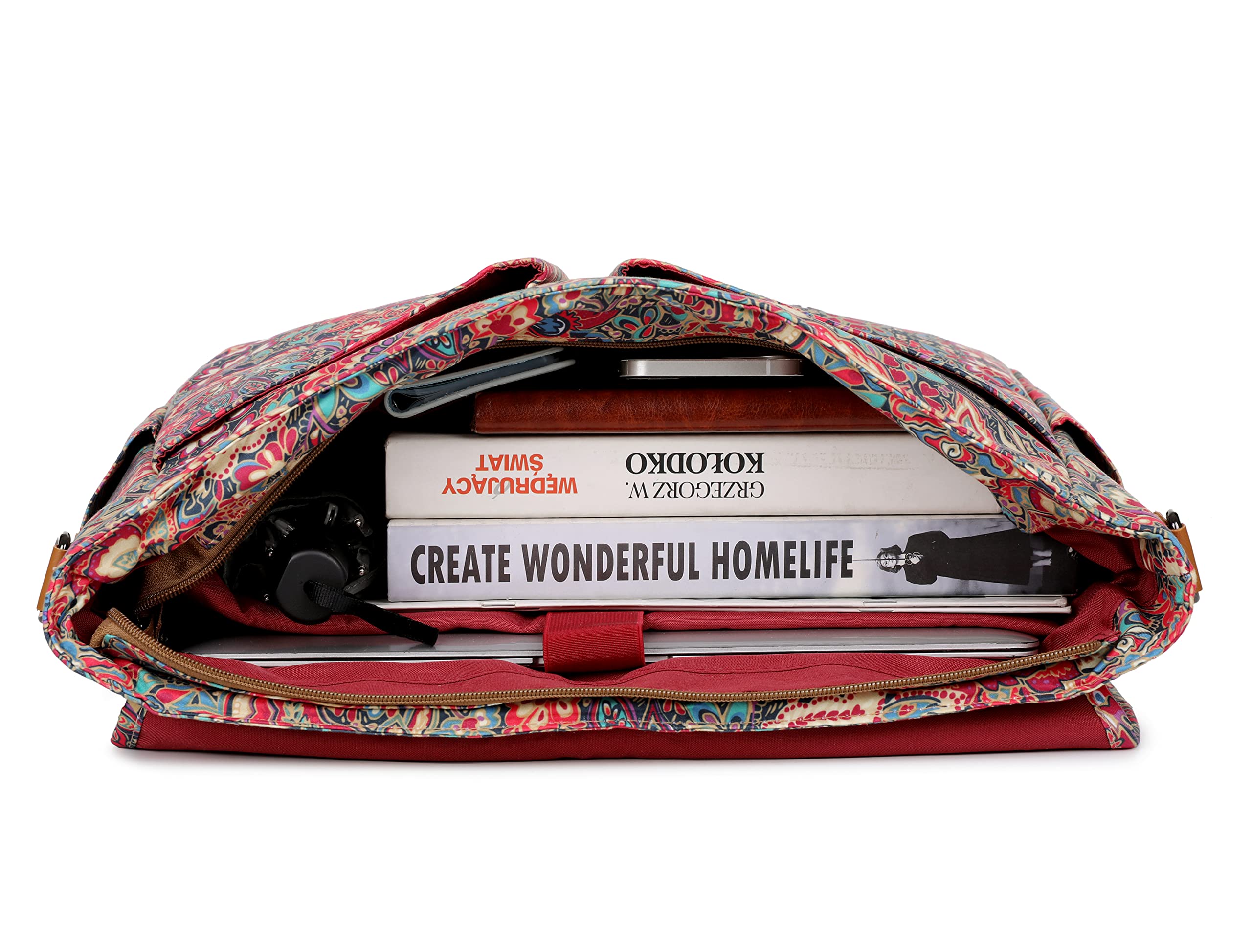 Bolso de hombro para mujer impresión portátil bolsa de ordenador portátil de 15,6 pulgadas maletín Satchel bolso de hombro Bookbag YL-01