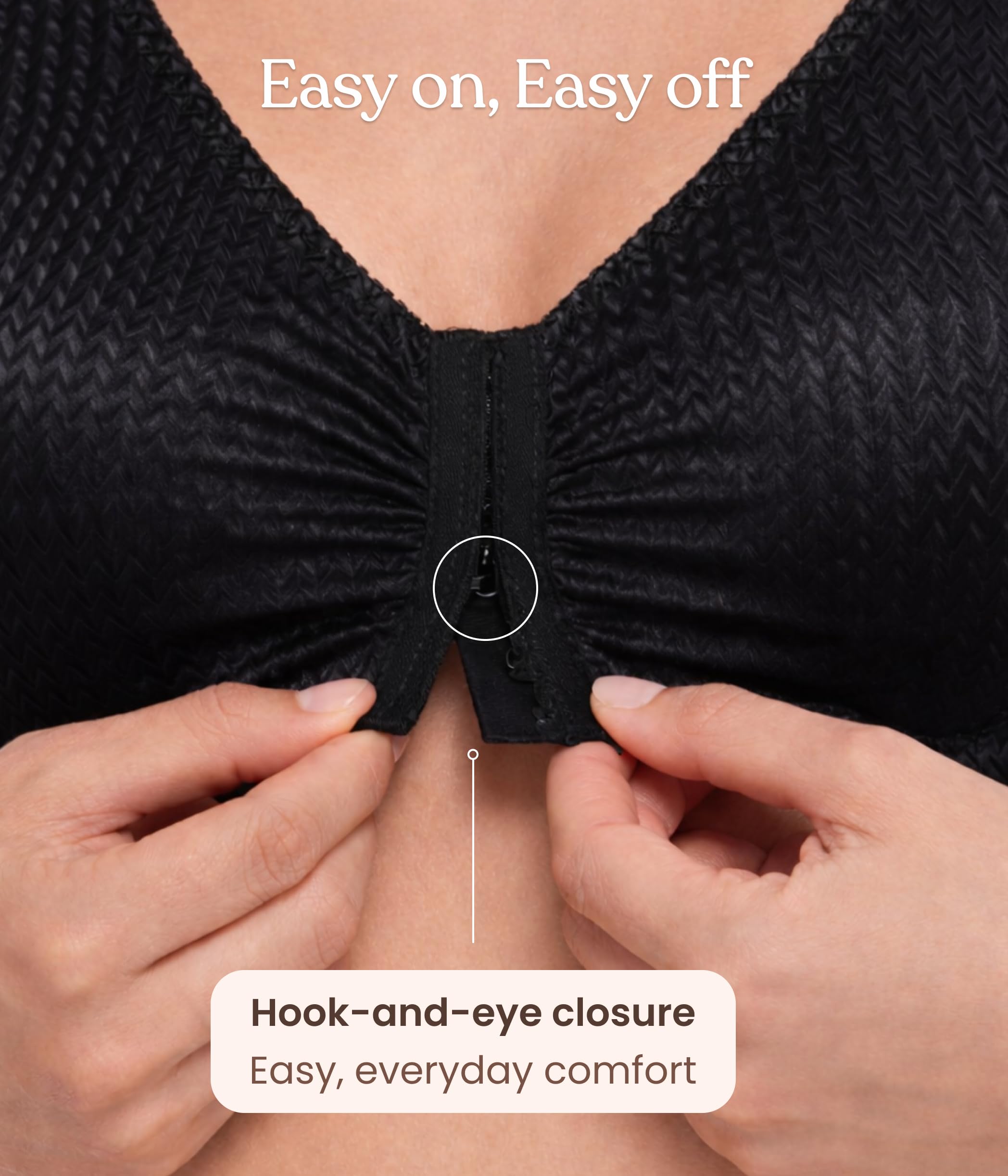 Carole Martin Full-Freedom Comfort Bra Wireless Front Closure Style 7218 - 5