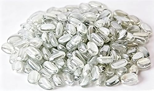 Hosley White Opaque Glass Vase Filler – 500g Decorative Floral Beads for Vases, Candle Holders, Wedding Centerpieces, Parties & Home Décor Arrangements