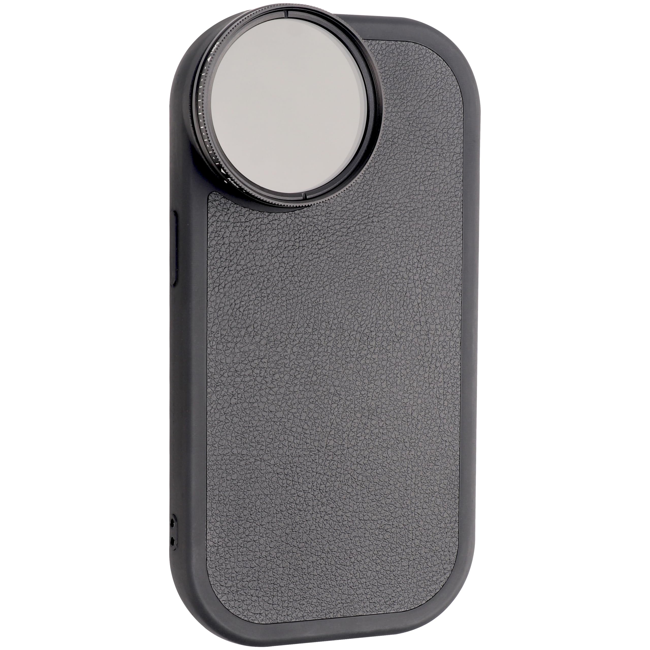 Amazon.co.jp: Foto4easy ブラック PU 電話ケース アルミニウム 43mm