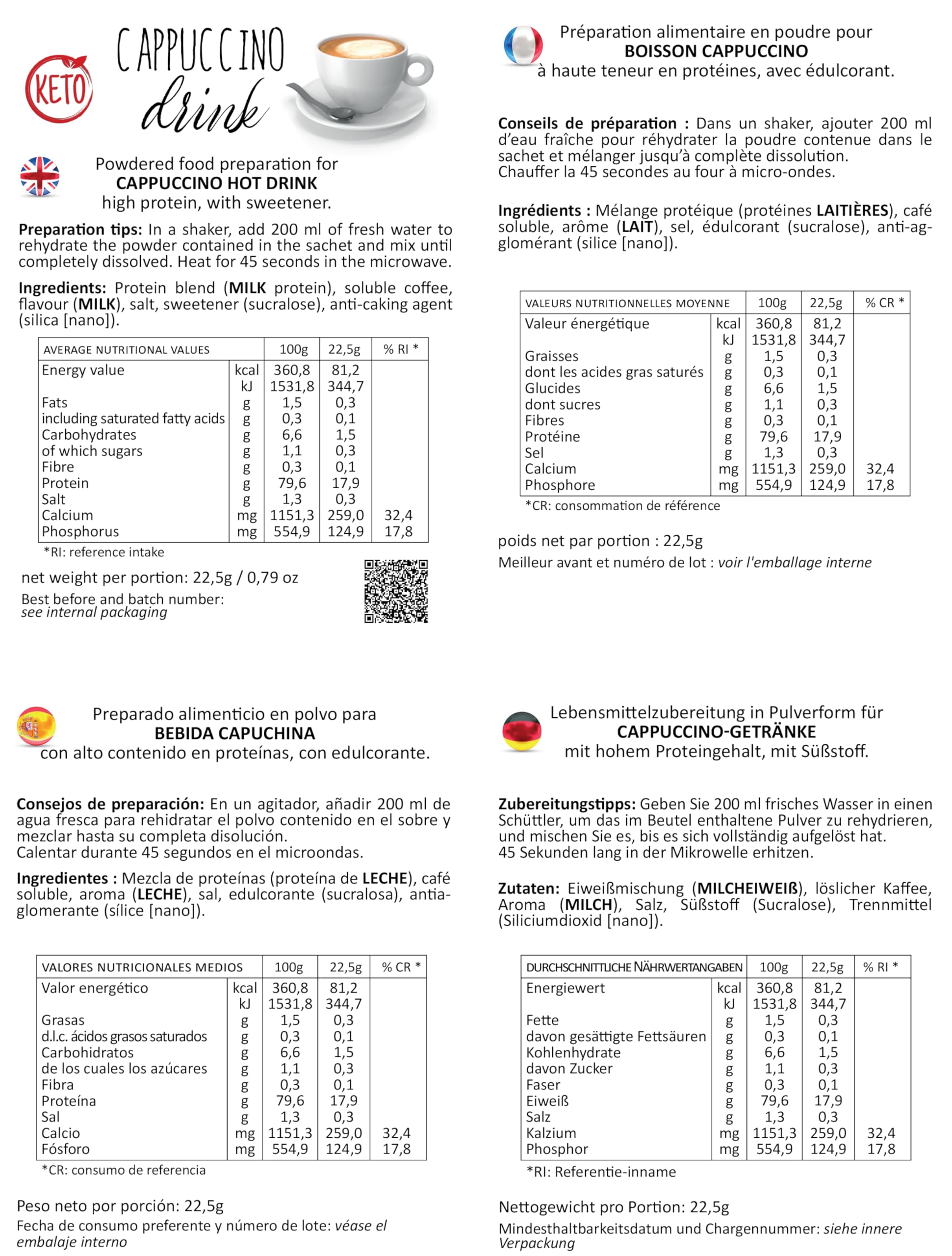 Alimentos proteicos Line@diet en una caja completa para 7 días: opción MISTO B = 28 preparados proteicos (bolsas de proteínas) sin carbohidratos ni azúcar.