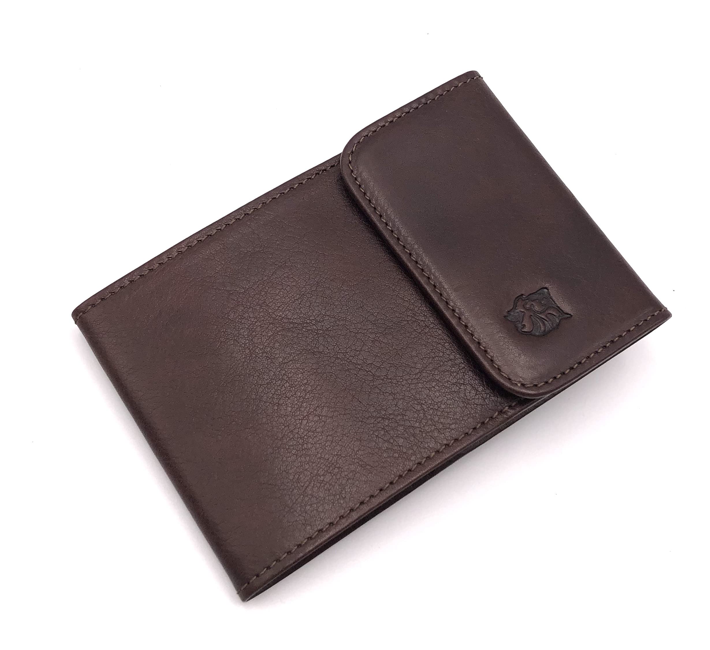 PORTA ASSEGNI IN PELLE LE ARTI ARTIGIANALE NUOVO MADE IN ITALY CON ETICHETTE