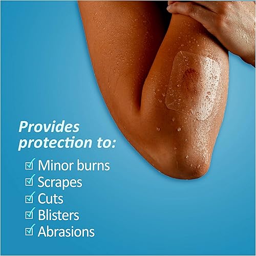 Miniatura 3 de Nexcare Tegaderm - Apósito transparente impermeable a prueba de suciedad a prueba de gérmenes proporciona protección a quemaduras menores rasguños