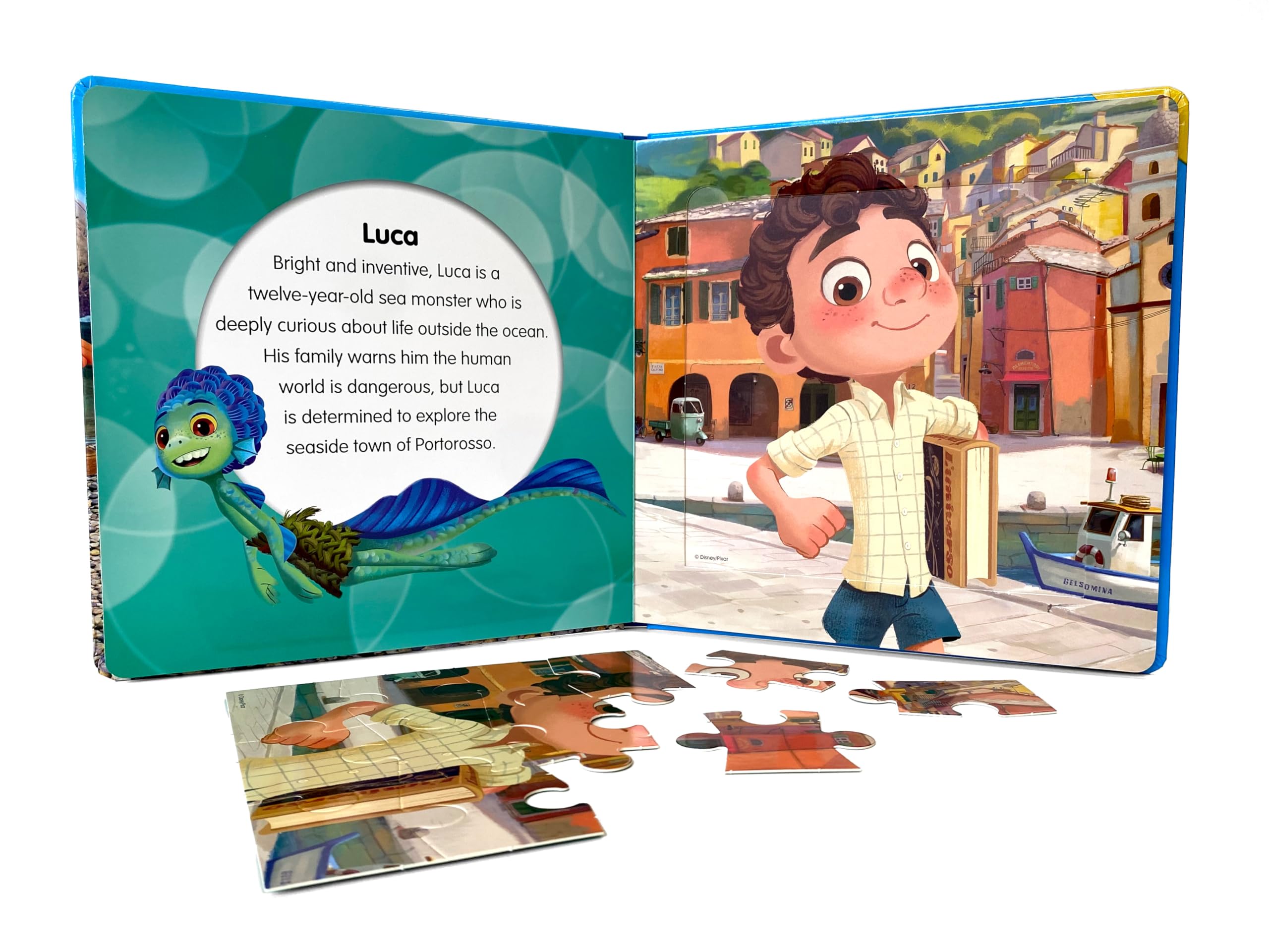 Disney / Pixar Luca My First Puzzle Book - Jigsaw Puzzles for kids, 10-page board book, 5 puzzles to enjoy - Image 5