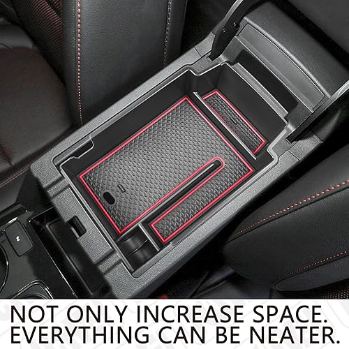 Miniatura 7 de Organizador de consola central compatible con accesorios Chevy Blazer 2024 2023 2022 2021 2020 2019, caja de almacenamiento de reposabrazos de