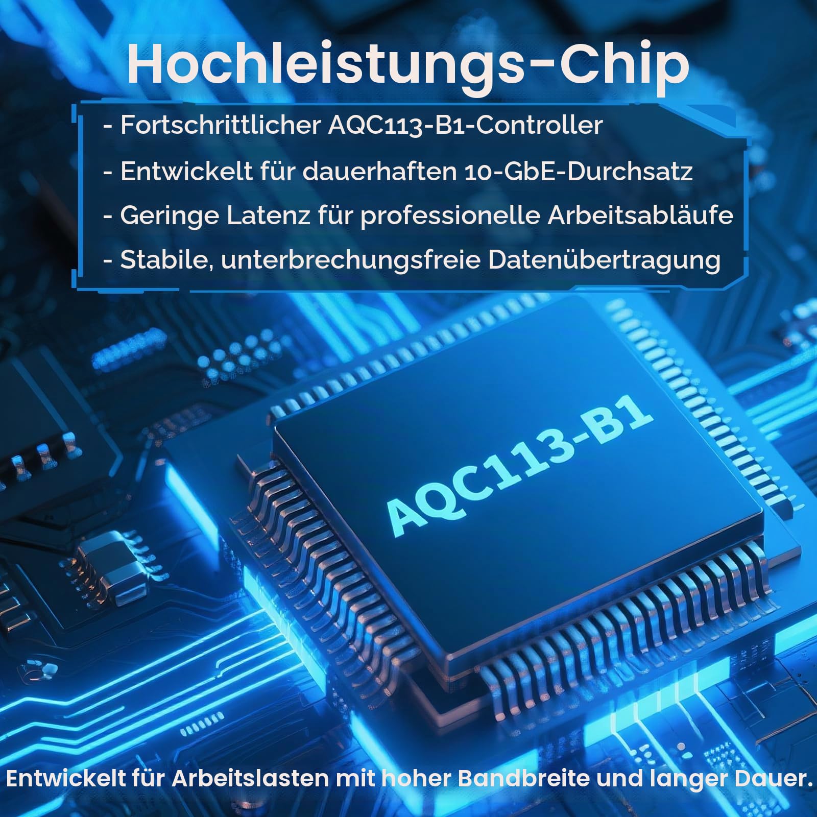 WAVLINK 10G Ethernet Adapter [1x] für Thunderbolt 3/4/5 & USB4-10GbE RJ45 Netzwerkadapter mit AQC113-B1 Chip, Kompatibel mit MacBook Pro, Windows 11, Linux, 10G/5G/2.5G Auto-Negotiation
