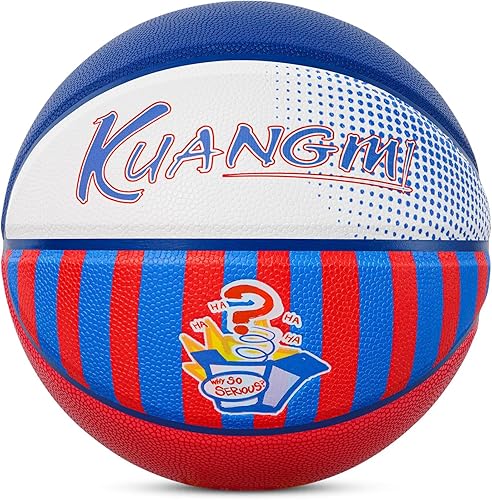 Miniatura 2 de Kuangmi Baloncesto callejero, talla oficial 7 29.5 pulgadas, hecho para juegos de baloncesto al aire libre e interior