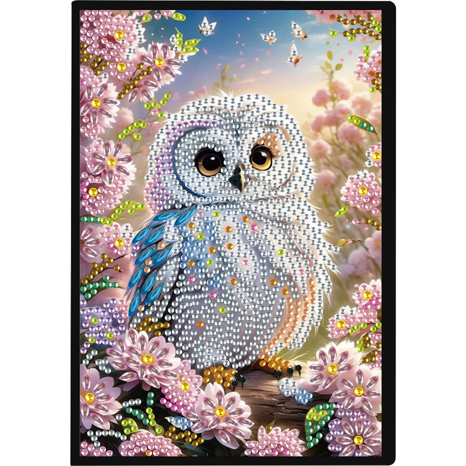 Animal Special Shaped 50 Pages 5D DIY Diamond Art Painting Notebook Kit A5 Diamond Painting Journal Notebook Diamond Painting Diary Book for Birthdays Or