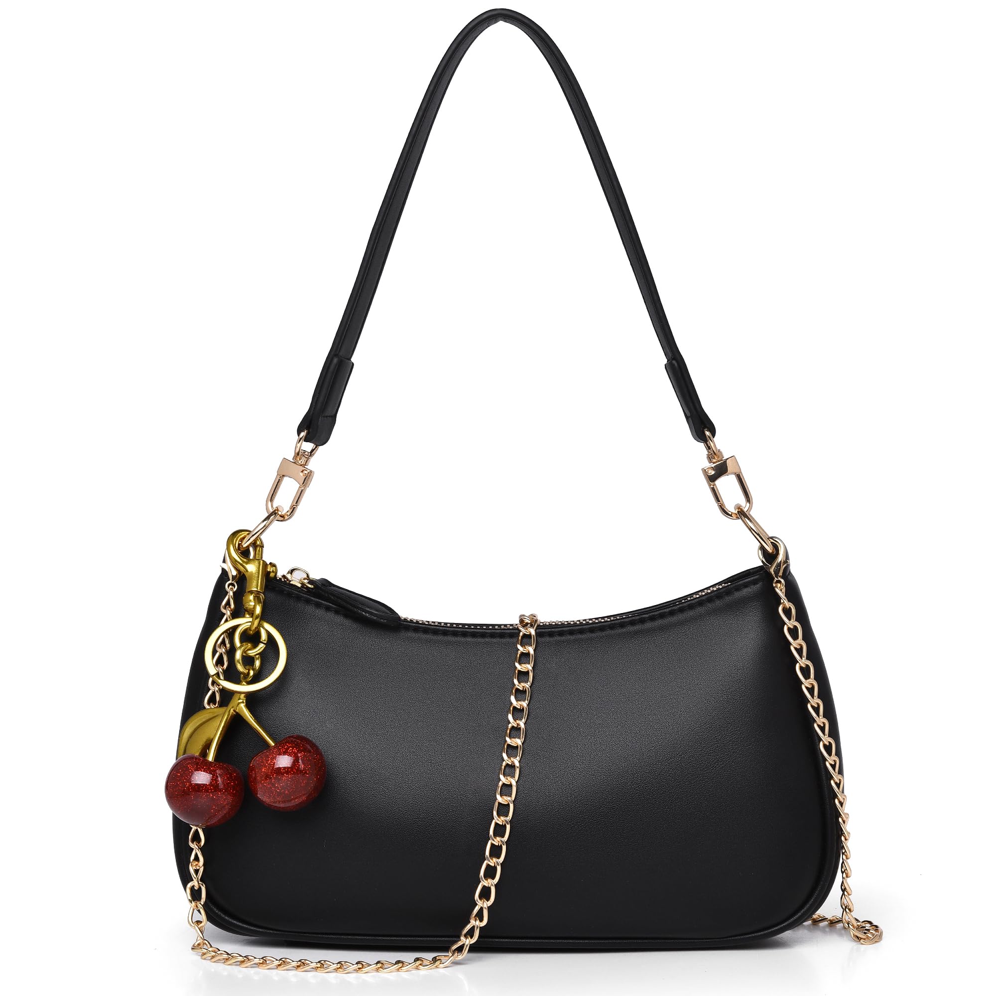 Shoulder Bag for Women Cherry Underarm Purse, Clutch Hobo Crossbody Handbag