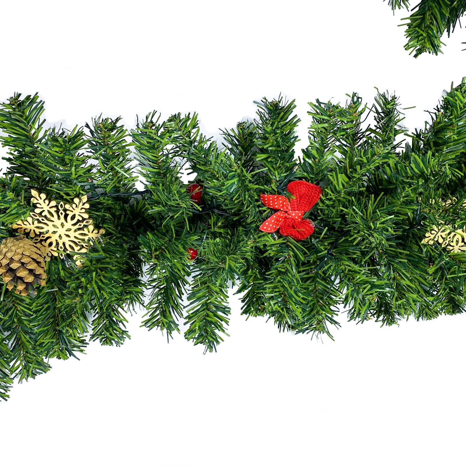 Amazon.co.jp: Ventray 9フィート クリスマスガーランド 松ぼっくり