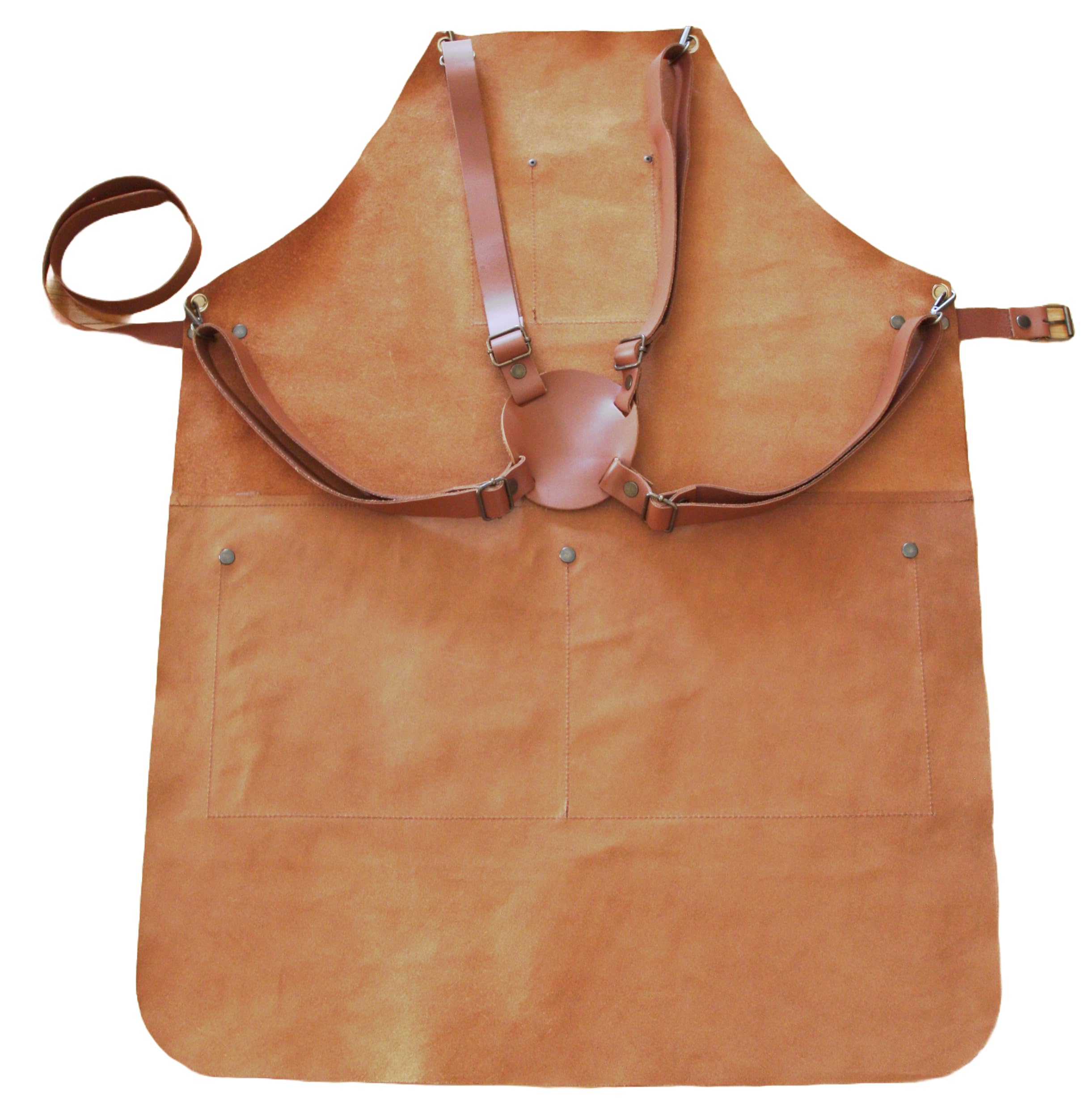 Grembiule in pelle personalizzabile di alta qualità, perfetto per grigliare, barbecue, barista, lavorazione del legno e chef, regalo per papà e marito