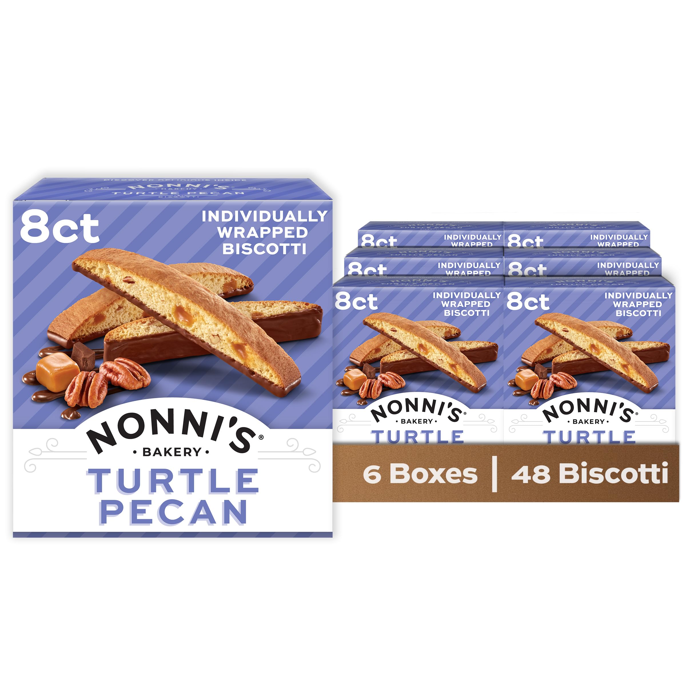 Amazon.com: Nonni's Biscotti Turtle Pecan, 6.88-Ounce Boxes (Pack
