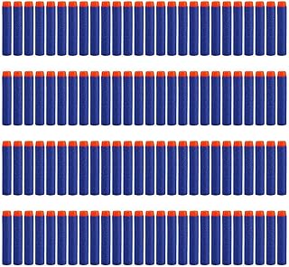 IVYRISE 400PCS 7.2cm Refill Soft Foam Darts Round Head Bullet for Nerf N-Strike Elite Series Blasters Kid Toy Gun Refill Pack Blue