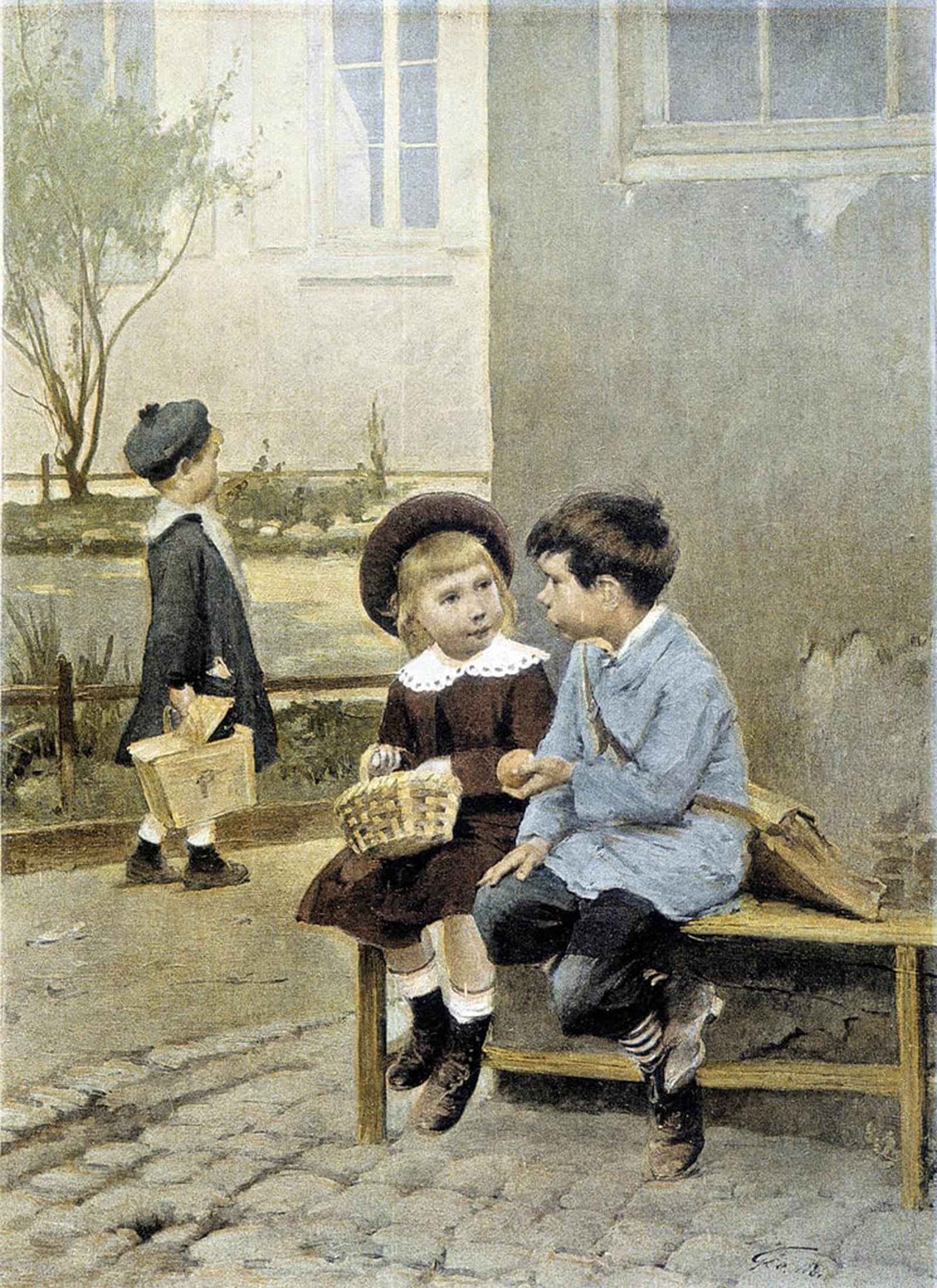 ARTXLXXBN Famous Print Painting Colorful Art Print famous painting by Henri Jules Jean Geoffroy Canvas Art Decorations for Home Decor 60x90cm