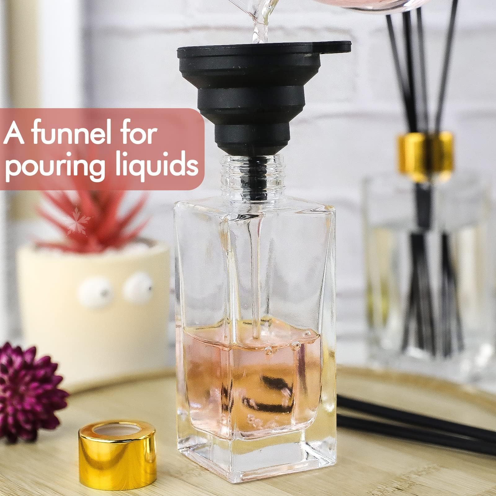 Diffuser Fles - Rond - 50 ml - Kleur Amber - Nederland - Cadeau