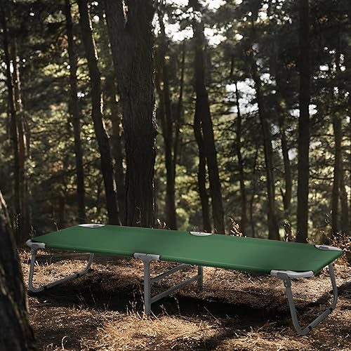 Miniatura 4 de MoNiBloom Cuna de campamento para adultos, fácil instalación, plegable, con bolsa de almacenamiento, para acampar al aire libre, descansar y tomar