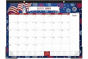 2024-2025 Desk Calendar: Conquer 18 Months in Style