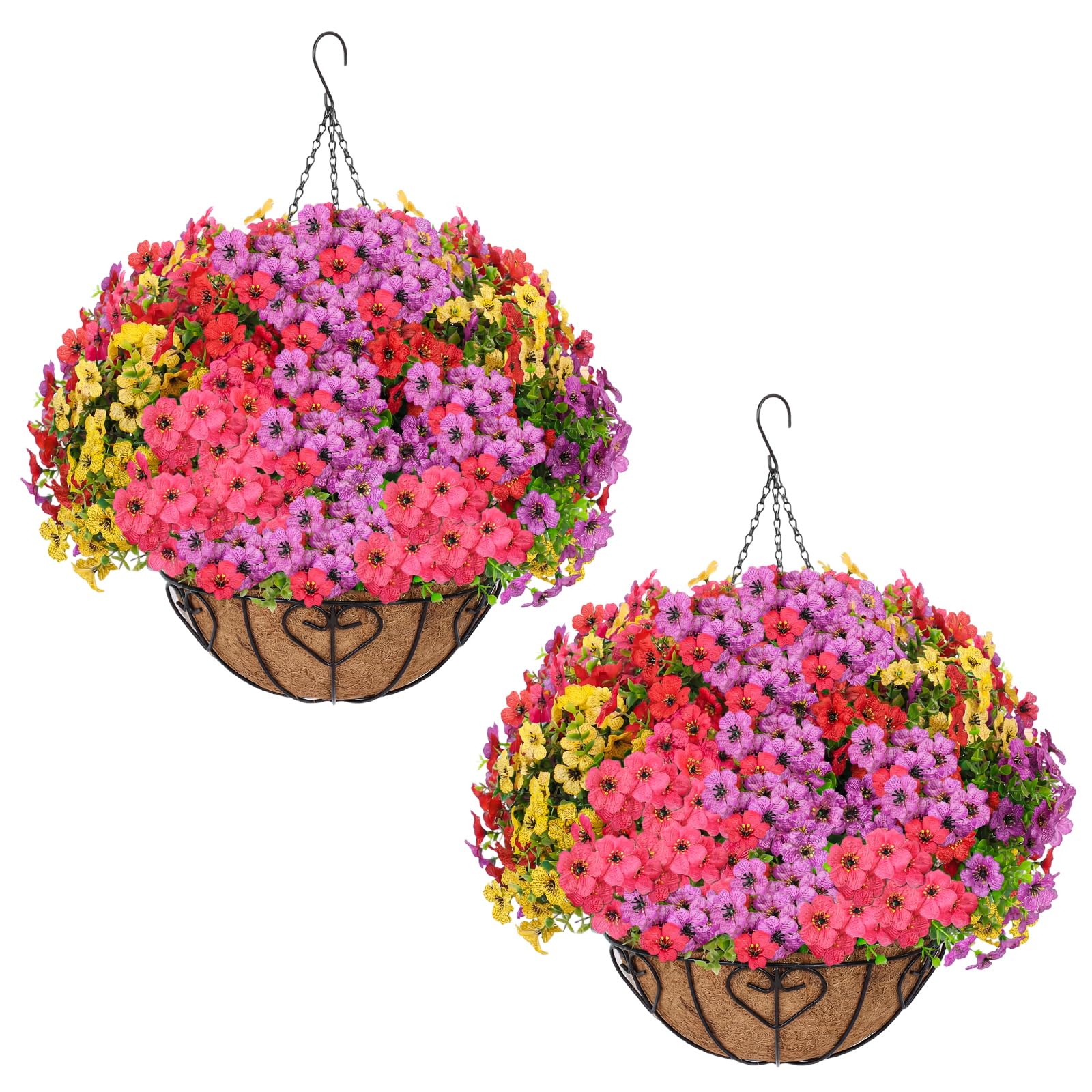 LetuoClips 2 Sets Artificial Hanging Flower Mixed