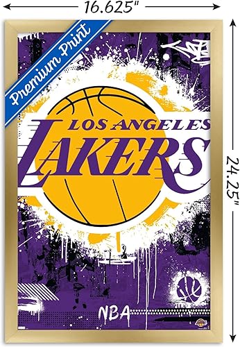 Miniatura 7 de Trends International Póster de pared de Los Angeles Lakers de la NBA con el logotipo de Maximalist 23